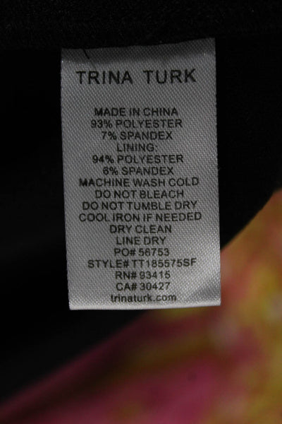 Trina Trina Turk Women Sheath Dress Gray Sleeveless Boat Neck Mid-Calf Size 14