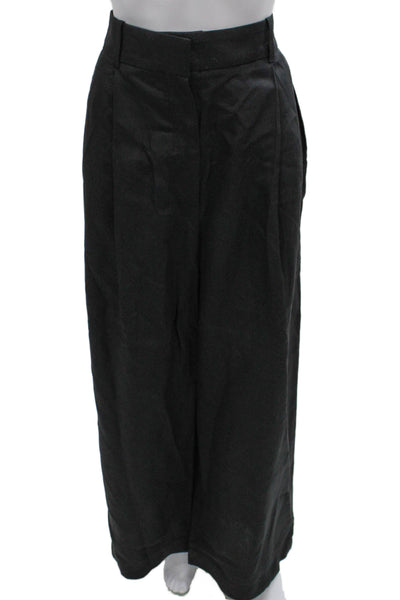 COS Women Dress Pants Black Lyocell Zip Inseam 28 Size 14