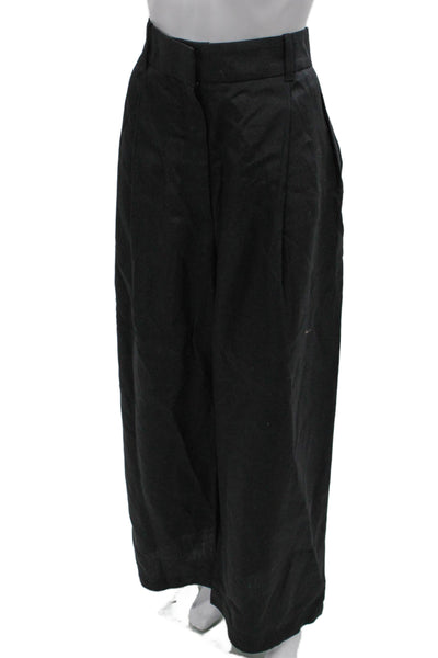 COS Women Dress Pants Black Lyocell Zip Inseam 28 Size 14