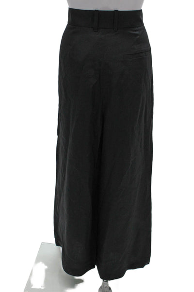 COS Women Dress Pants Black Lyocell Zip Inseam 28 Size 14