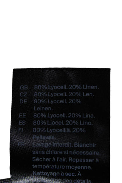 COS Women Dress Pants Black Lyocell Zip Inseam 28 Size 14