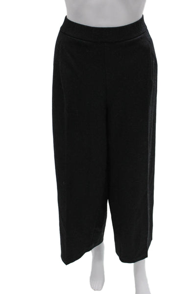 Eileen Fisher Women Wool Gray Dress Pants Zip Inseam 27 Size L