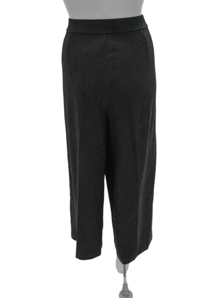 Eileen Fisher Women Wool Gray Dress Pants Zip Inseam 27 Size L