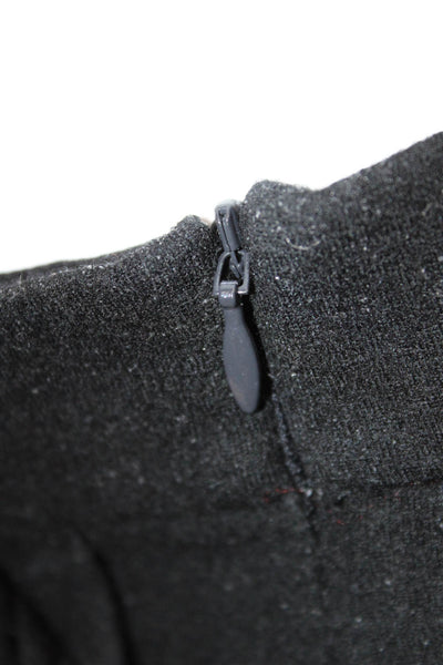 Eileen Fisher Women Wool Gray Dress Pants Zip Inseam 27 Size L