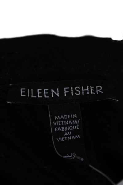 Eileen Fisher Women Wool Gray Dress Pants Zip Inseam 27 Size L