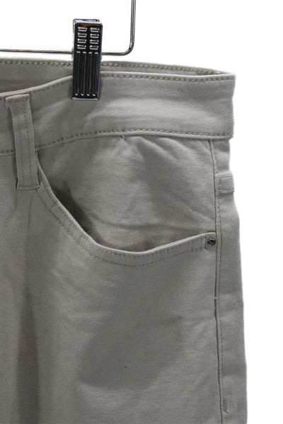 Joseph Ribkoff Womens Beige Ankle Jeans Cotton Button Size 14