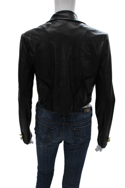 Making The Cut Women Military Jacket Black Long Sleeve Size XS