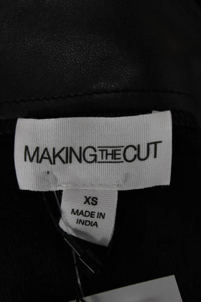 Making The Cut Women Military Jacket Black Long Sleeve Size XS
