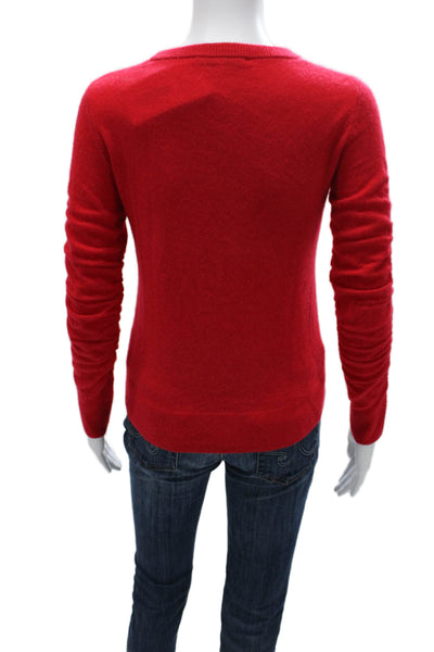 The Cashmere Project Womens Red Cashmere Pullover Sweater Size XS