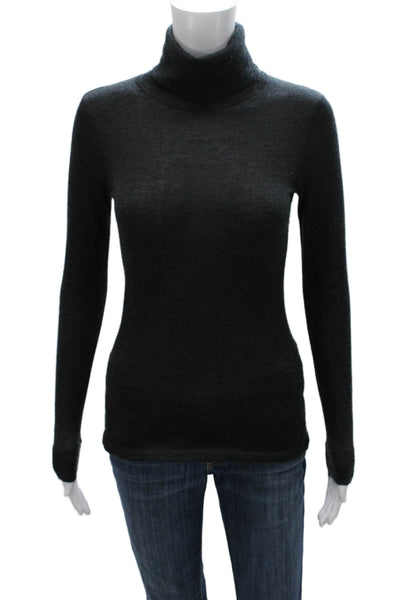 The Cashmere Project Womens Cashmere Turtleneck Pullover Gray Size XS