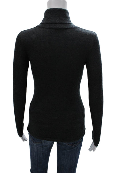 The Cashmere Project Womens Cashmere Turtleneck Pullover Gray Size XS
