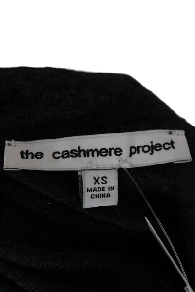 The Cashmere Project Womens Cashmere Turtleneck Pullover Gray Size XS