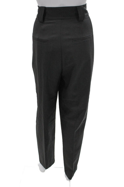 Equipment Femme Womens Dress Pants Gray Polyester Button Size 10
