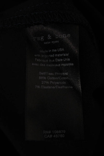 Rag & Bone Womens Ankle Leggings Blue Cotton Solid Size 0