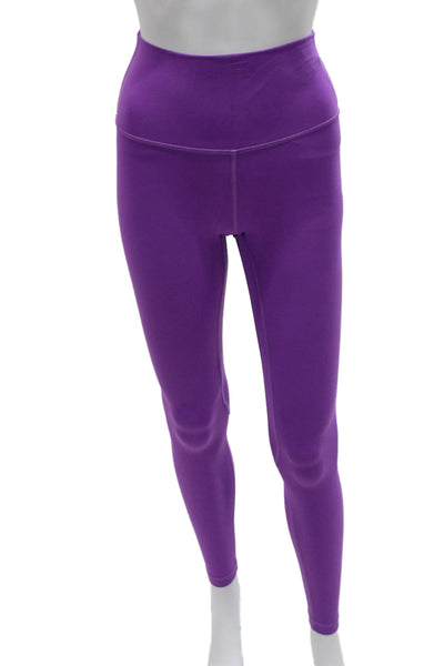 Lululemon Womens Ankle Leggings Purple Polyester Blend Size 2