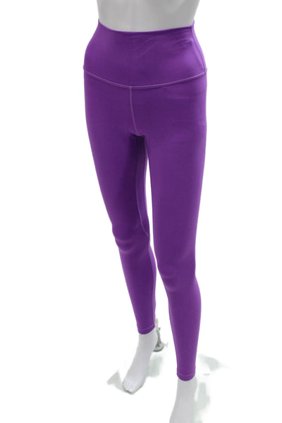 Lululemon Womens Ankle Leggings Purple Polyester Blend Size 2