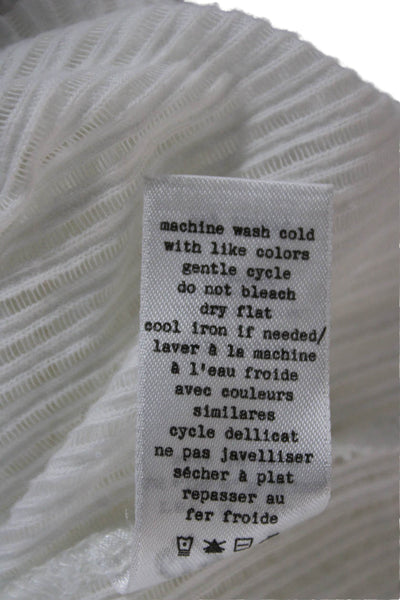 Rag & Bone Women Tunic Top White Cotton Long Sleeve Round Neck Size S