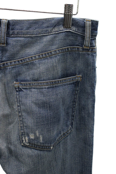 Current/Elliott Womens Boyfriend Jeans Blue High Rise Cotton Blend Size 26