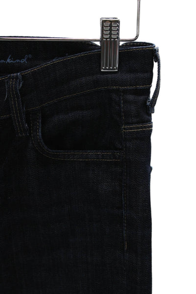 7 For All Mankind Womens Bootcut Jeans Blue High Rise Cotton Size 25