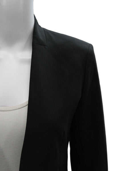 Theory Womens Black Wool Blazer Long Sleeve Size 00