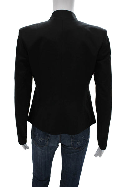 Theory Womens Black Wool Blazer Long Sleeve Size 00