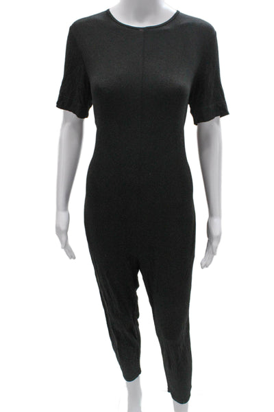 Hatch Womens Jumpsuit Black Rayon Short Sleeve Maternity Size 0