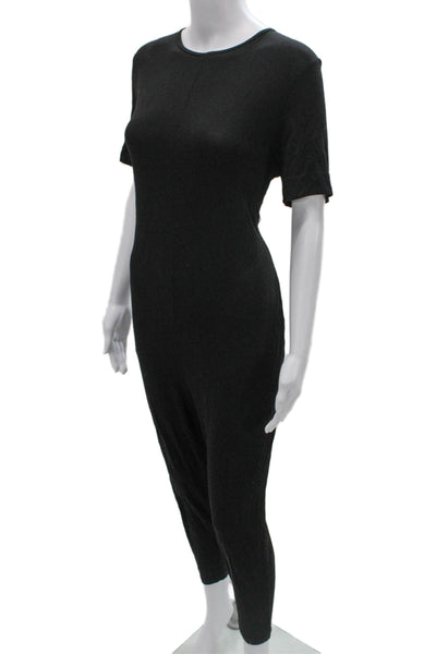 Hatch Womens Jumpsuit Black Rayon Short Sleeve Maternity Size 0