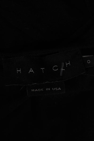 Hatch Womens Jumpsuit Black Rayon Short Sleeve Maternity Size 0