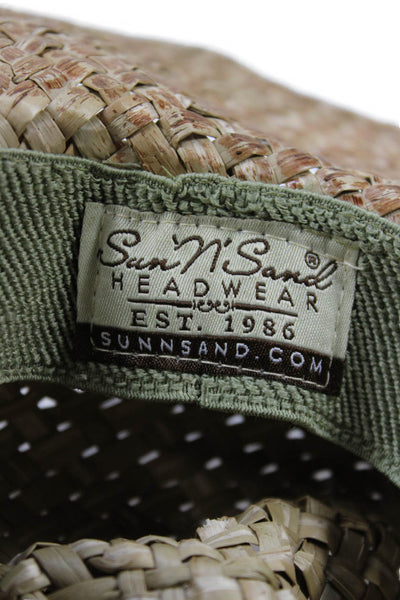 Sun N Sand Unisex Adults Woven Beaded Band Cowboy Hat Beige Size OS