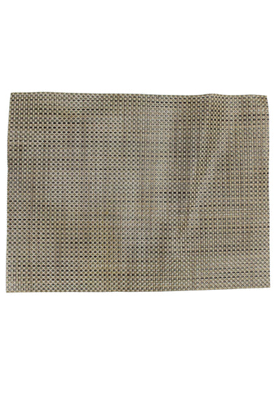 Designer Brown Vinyl Woven Placemats 19"x14.5" Lot 8