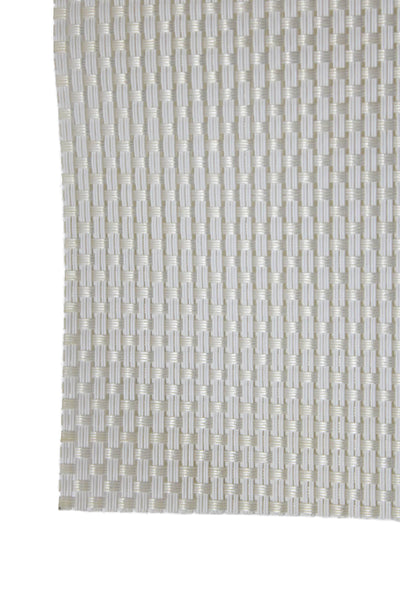 Designer Cream Vinyl Woven Placemats 13.25"x13.75" Lot 7