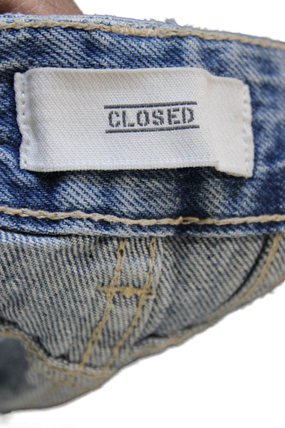 Closed Womens High Waist Tapered Jeans Blue 100% Cotton 27in Inseam Size 26