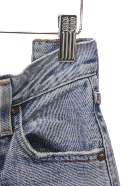 Agolde Womens Tapered Jeans High Waist Blue Cotton 28in Size 25
