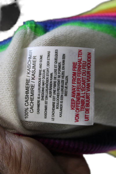 Jumper Womens Cashmere Crew Neck Pullover Sweater Ivory Long Sleeve Size 1