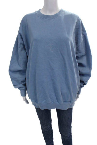 Brandy Melville Teens Pullover Sweater Blue Crew Neck Long Sleeve Size XS