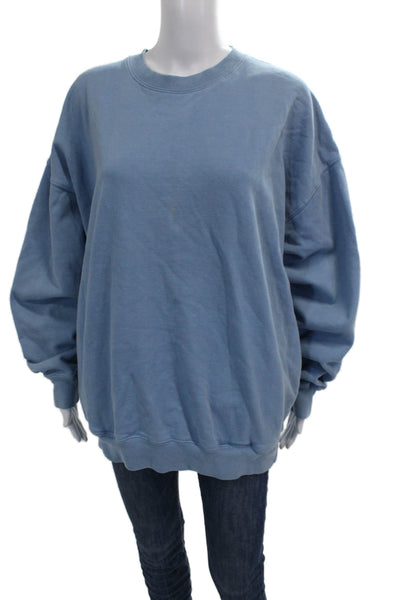 Brandy Melville Teens Pullover Sweater Blue Crew Neck Long Sleeve Size XS