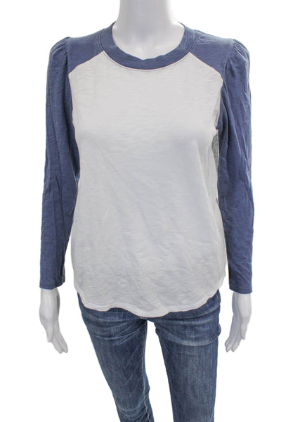 Frame Women Pullover Sweater Ivory Crew Short Sleeve Polyester Petite Size S