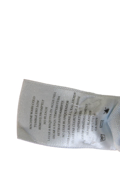 Rails Women Tunic Button-Up Blue Striped Collared Long Sleeve Lyocell Size XS