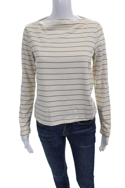 Rails Women Tunic Button-Up Blue Striped Collared Long Sleeve Lyocell Size XS