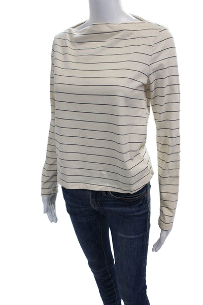 Rails Women Tunic Button-Up Blue Striped Collared Long Sleeve Lyocell Size XS