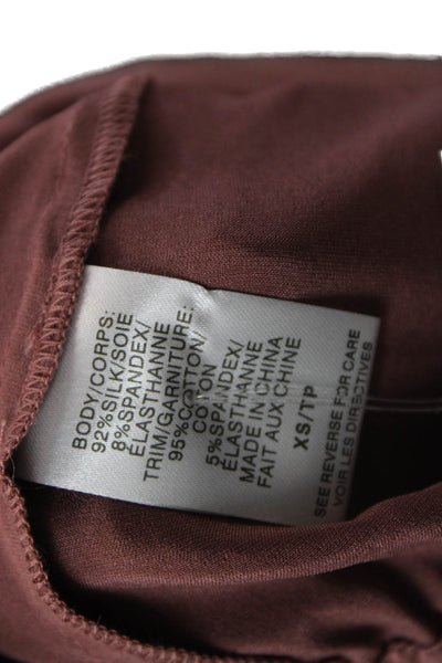 Cami NYC Womens Jogger Pants Silk Pink Drawstring Size XS