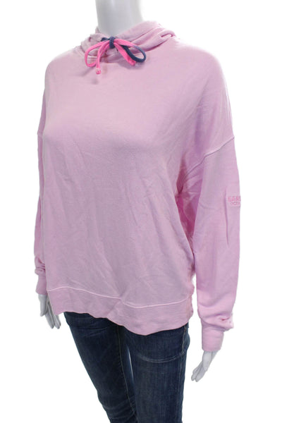 Sundry Womens Pink Rayon Pullover Hoodie Long Sleeve Size 1