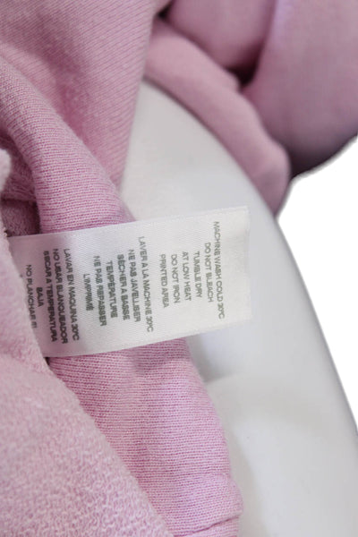 Sundry Womens Pink Rayon Pullover Hoodie Long Sleeve Size 1