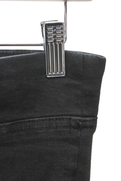 Frame Womens Black Cotton Flared Jeans Size 1