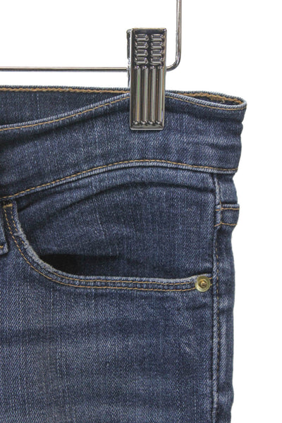 Frame Womens Skinny Jeans Blue Low Rise Button Inseam 28 Size 27