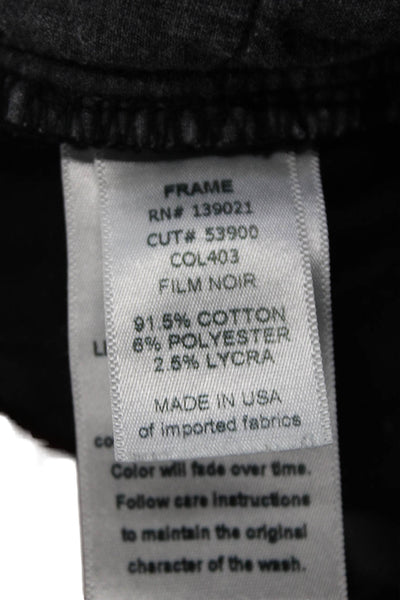Frame Womens Skinny Jeans Black Low Rise Size 27