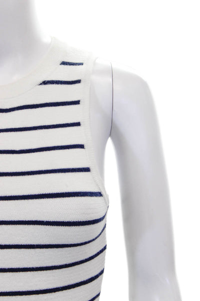 Lovers + Friends Womens Striped Sweater Shorts Set White Size Extra Small