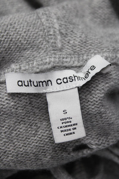 Autumn Cashmere Women Gray V Neck Long Sleeve Pullover Sweater Size S