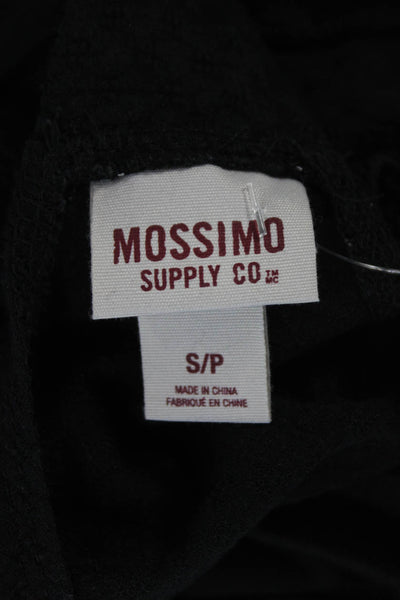 Mossimo Women Fit & Flare Sleeveless Square Neck Black Short Dress Size S