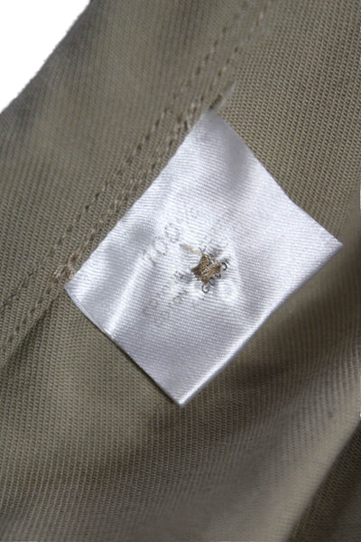 Giusto! Senza Regole Mens Military Jacket Beige Canvas Button Size L